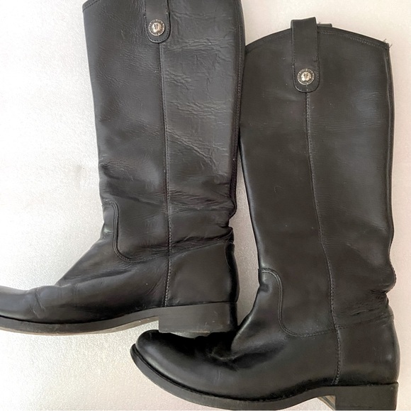 Frye Black Melissa Button Boots - Picture 3 of 8